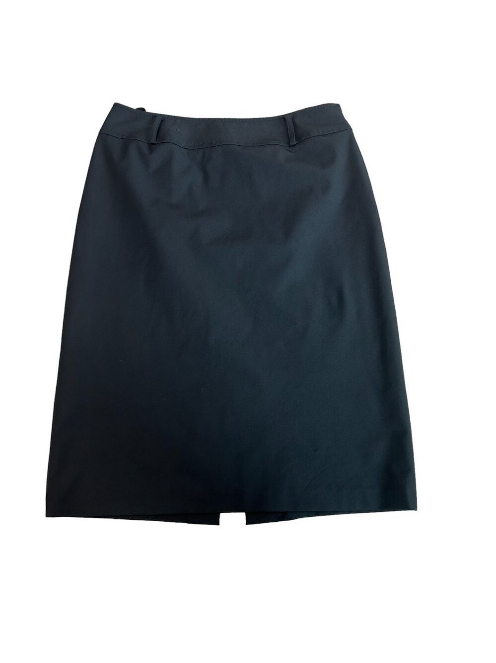 SANDRA Angelozzi black pencil skirt belt loops Sz 40
